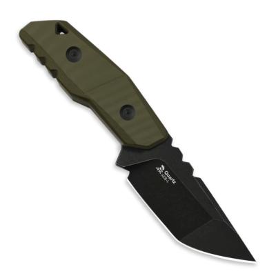 KI1086A1 Kizer Quartz – Couteau Fixe Compact | Lame Acier AEB-L Blk | Manche G10 OD Green | Étui Kydex  - Livraison Gratuite