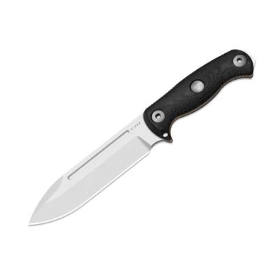 KI1103HSD1 Couteau Fixe Kizer Drop Bear Fix 7 Lame Acier AEB-L Manche Micarta TPE Noir Orange Étui Kydex - Livraison Gratuite