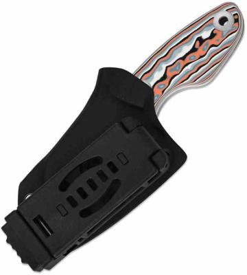 KI1114A3 Couteau Kizer Nightjar | Lame Acier AUS-10 Satin | Manche Micarta Vortex Multi-Color | Housse Kydex - Livraison Gratuite