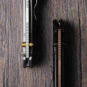 KI34902CDA1 Kizer T1 |  Couteau Pliant Lame Drop Point Acier M390 Satin | Manche Titanium Clutch Lock - Livraison Gratuite