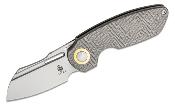 KI3569A1 Couteau Kizer October Gray Titane Lame Acier CPM-20CV IKBS - Livraison Gratuite