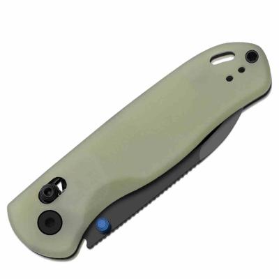 KIV3619A21 Couteau Kizer Drop Bear | Lame Acier Nitro-V Black PVD Drop Point | Manche Plaquettes GID G10 Green | Clutch Lock | Livraison Gratuite