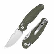 KIV3780A1 Couteau pliant Kizer Phoca CC | Lame Clip Point Acier AEB-L | Clutch Lock | Manche Micarta vert – Livraison Gratuite