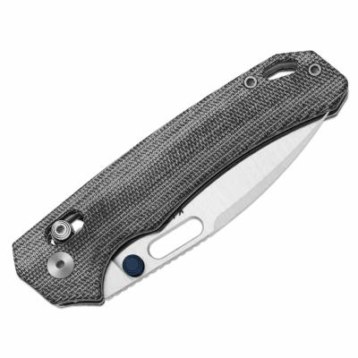 KIV3802CDA1 Couteau Kizer Outposter Lame Acier Nitro-V Drop Point Manche Plaquettes Norplex UltreX  Black Clutch Lock | Livraison Gratuite