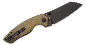 KIV4593C6 Couteau Kizer Towser K Yellow Lame Black Acier 154CM IKBS - Livraison Gratuite