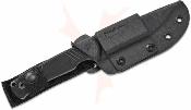 KS1089 Kershaw Pack Mule | Couteau Fixe Clip Point | Lame N690 Stonewash | Manche G10 Noir | Étui Kydex USA - Livraison Gratuite