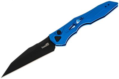 KS7650BLU Couteau Automatique Kershaw Launch 13 AUTO Blue Lame Acier CPM-154 Wharncliffe Made USA - Livraison Gratuite