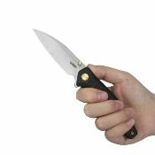 KUB474D Kubey Whammy Lame Acier 14C28N Satin Manche Titane Blackwash Framelock - Livraison Gratuite