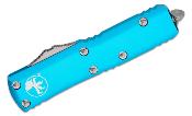 MCT23212TQ Couteau OTF Microtech 232-12TQ Turquoise UTX-85 AUTO Lame Acier Premium Double Edge Dagger Made USA - Livraison Gratuite