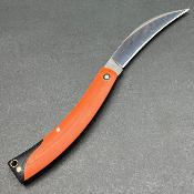 Lot de 3 MR590 Couteau Marbles Reaper Wharncliffe Acier 440A Manche G10 Orange Slip Joint - Livraison Gratuite