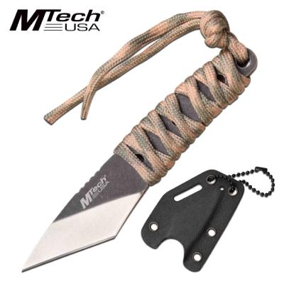 MT2093B Couteau Mtech Kiridashi Neck Tanto Lame 3Cr13 Etui Kydex - Livraison Gratuite