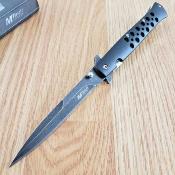 Lot de 3 MTA2042BK Couteau MTech | Lame Acier 3Cr13MoV | Manche aluminium noir | Ouverture assistée | Liner Lock | Clip ceinture - Livraison Gratuite