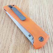 NMB2406O Couteau North Mountain Blade Chop 2 AEB-L Tanto Lame Acier Manche G10 Orange Button Lock - Livraison Gratuite