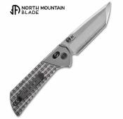 NMB2532TI North Mountain Blade - Couteau Chop Crossbar Lock Lame Acier SLD Magic Tanto Manche Titane - Livraison Gratuite
