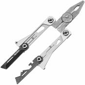 NTL20182 Outils multifonctions 9-en-1 NexTool Silver Blade EDC Tool Manche Acier Titane - Livraison Gratuite