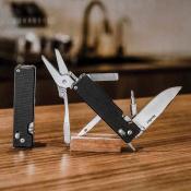 NTL20413B Couteau NEXTOOL Knight K30 Multi-Tool Lame Acier 14C28N 10 Bits Manche G10 Noir Crossbar Lock - Livraison Gratuite