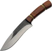 PA203434 Couteau de Survie Rite Edge Brass Wire Hunter Lame Acier Carbone Etui Cuir - Livraison Gratuite
