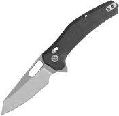 QS164A1 Couteau QSP Emu Black Glyde Lock Lame Acier Sandvik 14C28N Style Wharncliffe SW - Livraison Gratuite