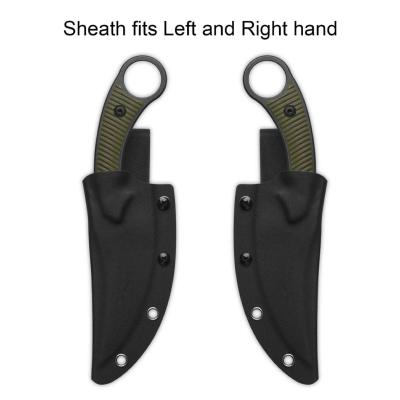 QS166B2 Couteau QSP Viper Clip Point Lame Acier 10Cr15MoV Blk Manche G10 Od Green Housse Kydex - Livraison Gratuite