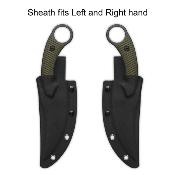 QS166B2 Couteau QSP Viper Clip Point Lame Acier 10Cr15MoV Blk Manche G10 Od Green Housse Kydex - Livraison Gratuite