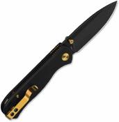 QS170A2 Couteau QSP Ferret | Lame Clip Point Acier Nitro-V Blk | Manche Black G10 Liner Lock - Livraison Gratuite