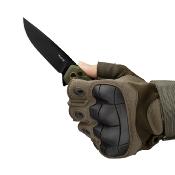 RKEP873G Couteau Ruike P873-G Green Lame Acier 14C28N BLK Button Lock IKBS - Livraison Gratuite