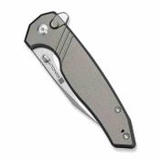 S250682 SENCUT Selkyris | Couteau Lame Wharncliffe Acier D2 | Manche Gray Alu Button Lock - Livraison Gratuite