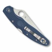 SC07PCBL4 Spyderco Police 4 Lightweight | Lame Acier CPM SPY27 | Manche FRN Bleu | Lockback | Clip Japan - Livraison Gratuite