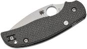 SC123CFBCL Couteau Spyderco Sage 6 Lame Leaf-Shaped Acier CPM-S30V Manche G10/FCarbone Noir - Livraison Gratuite
