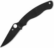 SC36GMCBKP2 Spyderco Military 2 Salt | Couteau Lame Acier CPM MagnaCut Black DLC | Manche Black G10 Compression Lock USA - Livraison Gratuite