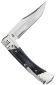 SCH1222017 Couteau Uncle Henry PLB7 Bear Paw Clip Point 7Cr13 - Manche Bois Laminé Noir - Sécurité Pivot Lock - Livraison Gratuite