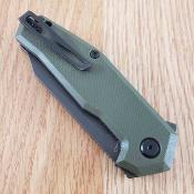 SMGF3133 Steel Will Tenet 2 SWF31-33 – Couteau Lame Acier D2 Black Manche G10 Olive Linerlock Clip Ambidextre – Livraison Gratuite