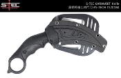 Lot de 3 STTS201BK S-TEC Karambit Lame Acier 3CR13 Etui - Livraison Gratuite