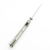 T1105V4 Couteau Tenable Beaver Cross Bar Lock Lame Nitro-V Manche Jade - Livraison Gratuite