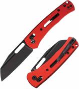 TD023RD Defcon Red | Couteau Pliant | Lame Tanto Reverse 14C28N | Manche Aluminium | Axis Lock - Livraison Gratuite