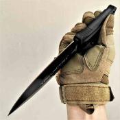 TKF203BK Couteau Takumitak Sentinel | Lame Spear Point Double Tranchant Acier D2 | Manche G10 Black Etui Kydex - Livraison Gratuite