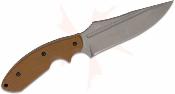 VNI30220 Couteau V Nives Frontier Survivor Housse Kydex | Lame Drop Point Acier D2 Bead Blast | Manche G10 Coyote Snow - Livraison Gratuite