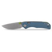 VOSA1625 Couteau Pliant Vosteed Marten 330 Lame Acier 14C28N Manche G10 Bleu Top Liner Lock - Livraison Gratuite