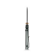 VOSA2901 Couteau Raccoon Top Liner Lock Pliant Lame Drop Point Acier 14C28N Manche Micarta Vert - Livraison Gratuite