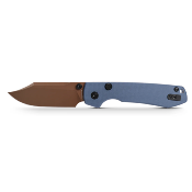VOSA2909 Vosteed Raccoon A2909 – Couteau Pliant Liner Lock | Lame Bowie 14C28N Finition Copper Dune | Manche G10 Bleu - Livraison Gratuite