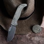 VOSA3902 Couteau Vosteed Naga Clip Point CPM-S35VN Manche Micarta Green Sécurité Top Liner Lock - Livraison Gratuite