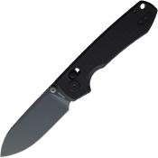 VOSA4910 — Vosteed Raccoon 2.0 Lame Acier Nitro-V 59-61 HRC Blue Stonewash Drop-Point Manche Plaquettes G10 Noir Crossbar Lock Thumb Stud Clip Livraison Gratuite