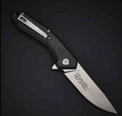 WAR082CFG Couteau pliant WithArmour Gent | Framelock Lame Acier D2 Manche G10 noir + FCarbone Clip de poche - Livraison Gratuite