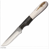 Couteau Anza Fixed Blade Lame Acier Carbone Manche Micarta/Elan Etui Cuir Made In USA AZF1E - Free Shipping