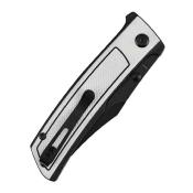 B2108A1 Couteau Bison Tenable Knives | Lame Acier Nitro-V Black Drop Point | Manche Blk/White G10 | Liner Lock | Livraison Gratuite
