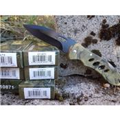 Lot de Couteaux 6 Couteaux de Chasse Lame Acier Carbone Serrated Manche Camo Lockback CN210871 - Free Shipping