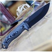 ES5PB002 Couteau ESEE ESEE-5 Black 1095 Carbone Manche Gray/Black G10 Etui Kydex USA - Livraison Gratuite