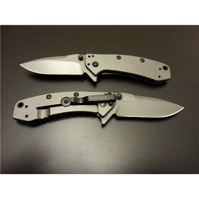 Couteau Kershaw Cryo Ouverture Assistée Acier 8Cr13Mov Titane Manche Acier Titante KS1555TI - Free Shipping