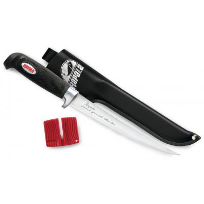 Couteau Rapala Soft Grip Fillet Acier Carbone/Inox Etui Similicuir + Affuteur Made In Finland NK03016 - Free Shipping