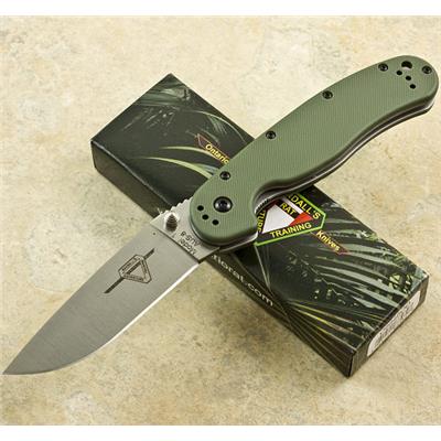 ONTARIO RAT 1 Od Green - ON8848OD - Couteau Ontario Pliant Acier AUS8 Plaquettes G10 OD green - Free Shipping